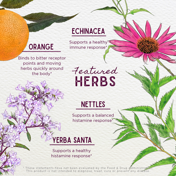 Featured Herbs in Kick-Ass Allergy Seasonal Rescue