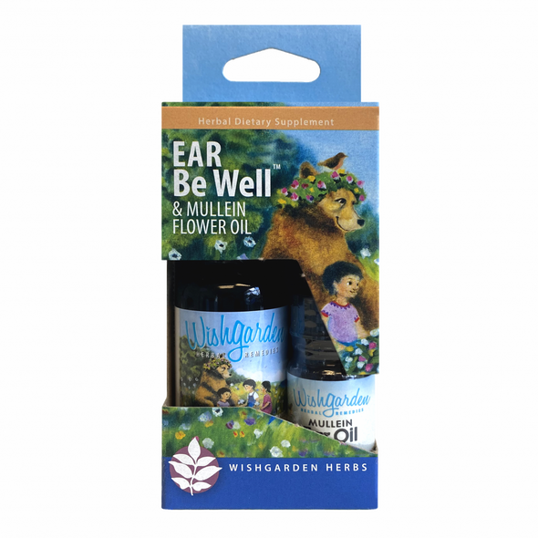 Ear Be Well for Kids Kit - Mullein Flower Ear Oil and Ear Be Well