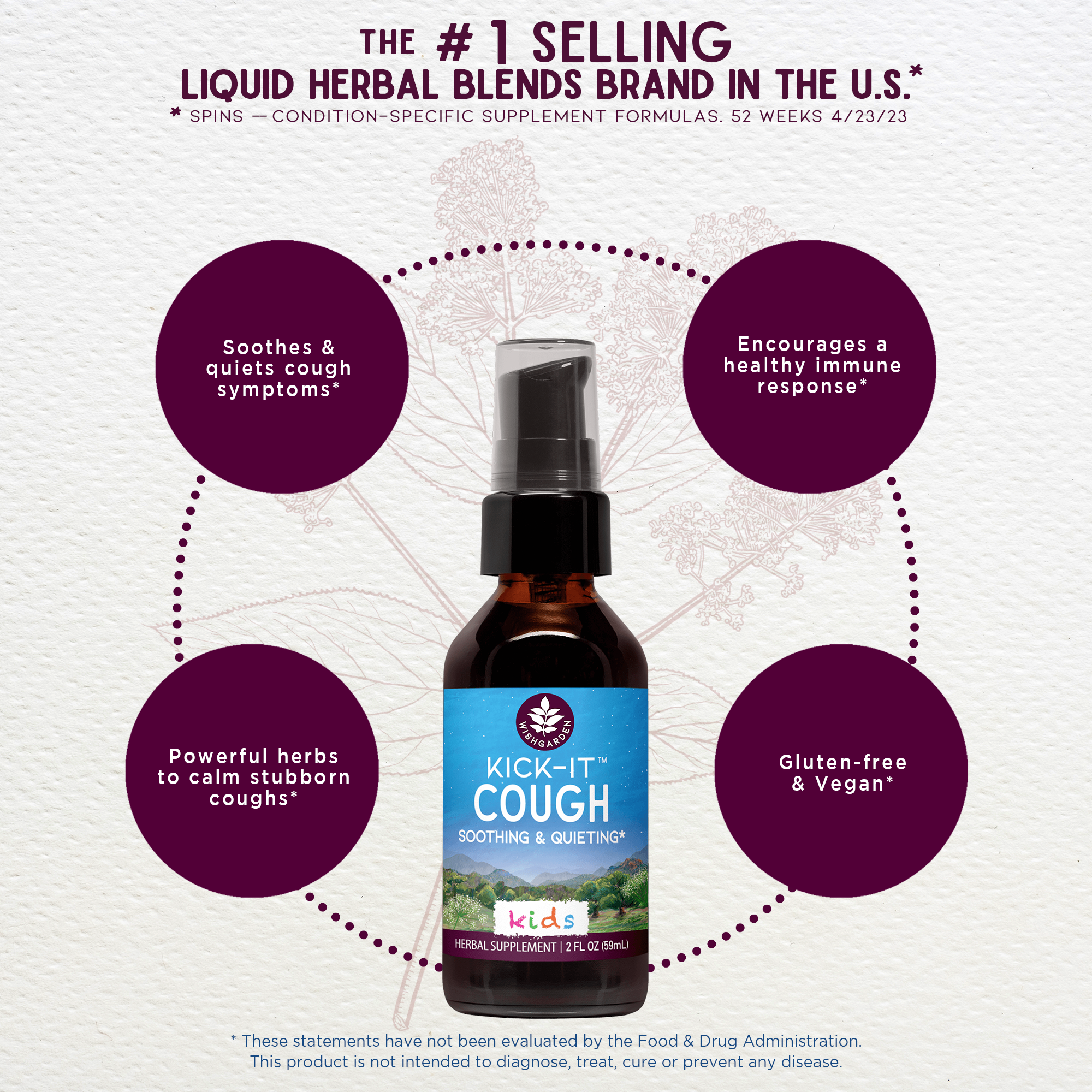 Kick-It Cough For Kids: Natural Herbs for Cough Relief