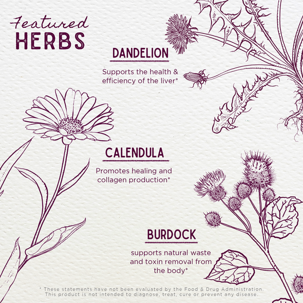 Featured Herbs in Clear Complexion Blemish Buster