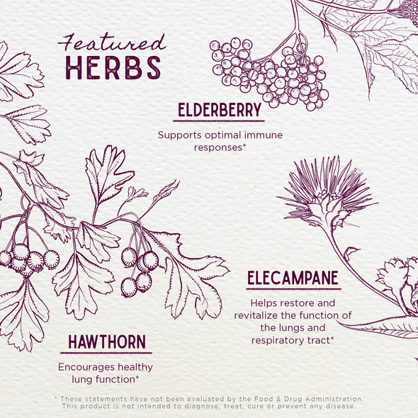 Featured Herbs in Serious AM Cough Soothing Syrup