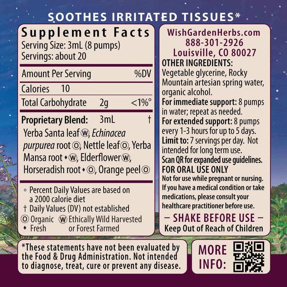Kick-Ass Allergy & Sinus Soother Ingredients & Supplement Facts