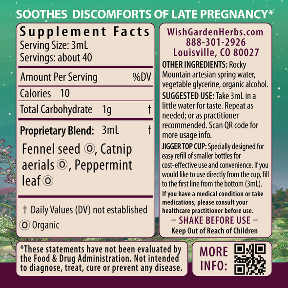 Digestive Rescue GI Normalizer for Pregnancy ingredients panel