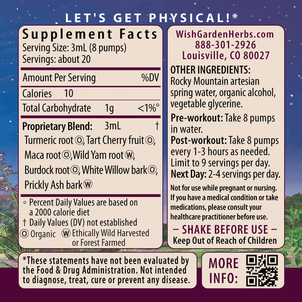 Exercise & Revive Recovery Aid Ingredients & Supplement Facts