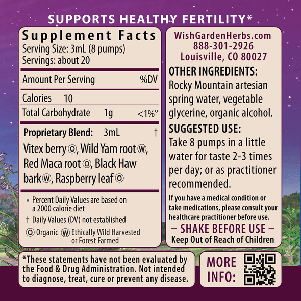 Fertility Prep Conception Support Ingredients & Supplement Facts