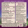 Fertility Prep Conception Support ingredients panel