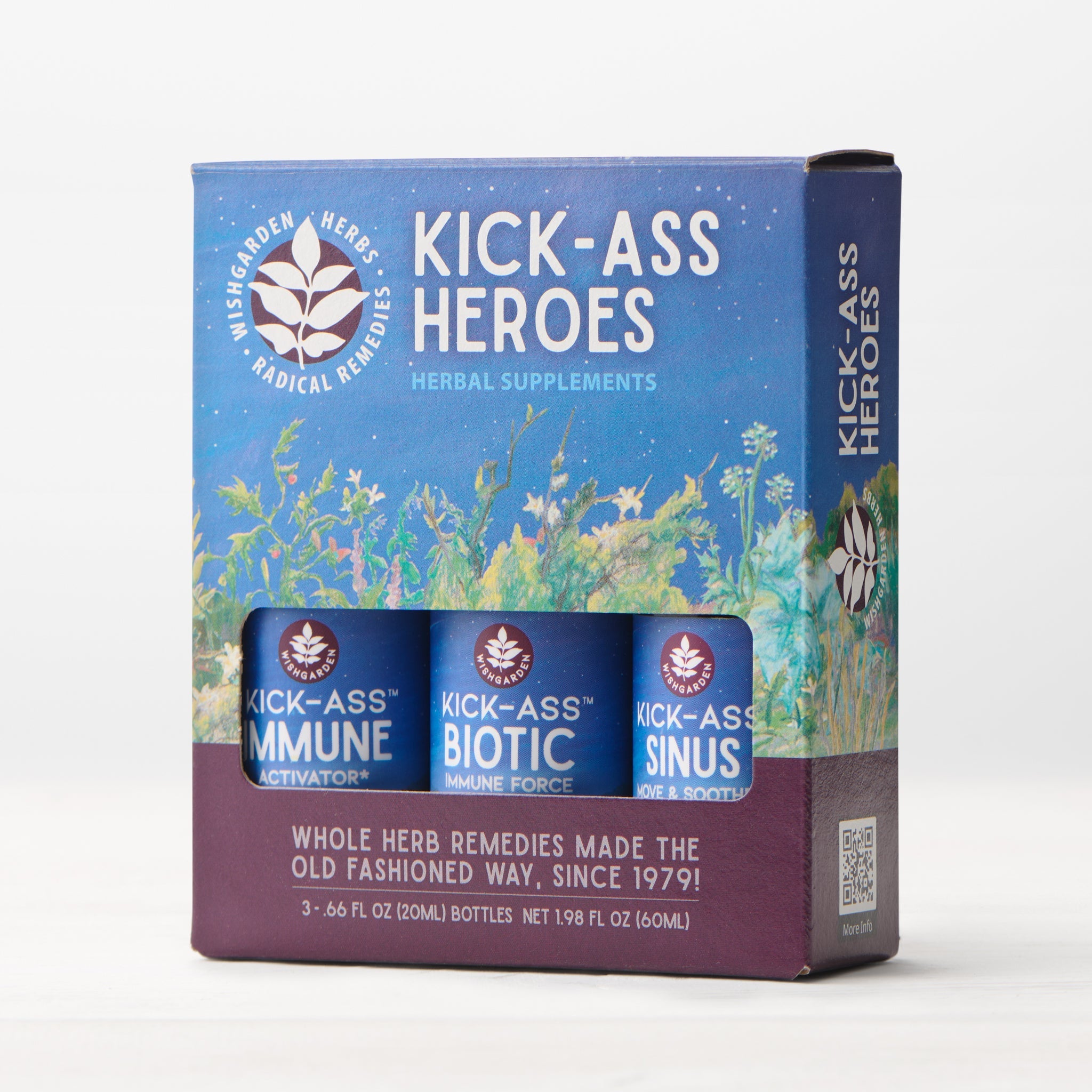 Kick-Ass Heroes 3-Pack Travel Kit: Herbal Immune Boosting Herbs