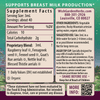 Milk Rich Supply Booster ingredients panel