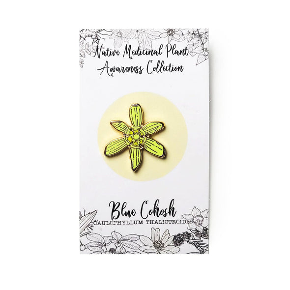 Blue Cohosh Enamel Pin - Front