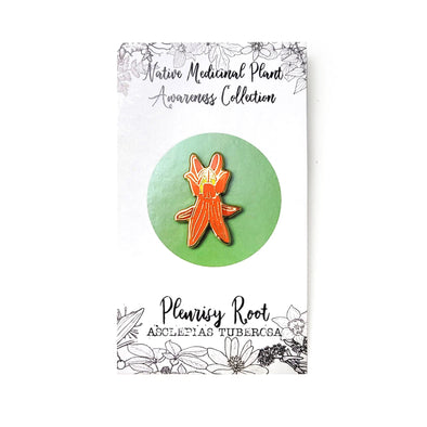 Pleurisy Root Enamel Pin - Front