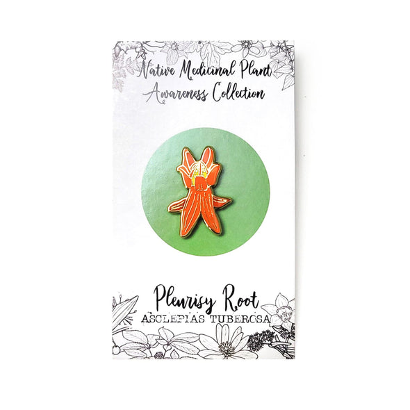 Pleurisy Root Enamel Pin - Front
