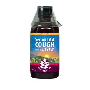 Serious AM Cough Soothing Syrup 4oz Jigger