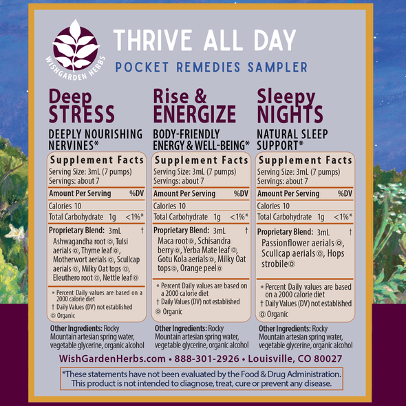 Thrive All Day 3-Pack ingredients panel